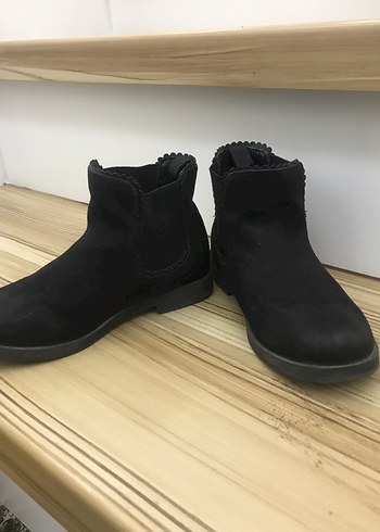 H&M Siyah Süet Dolgu Topuklu Çocuk bot - Görsel 3