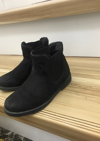 H&M Siyah Süet Dolgu Topuklu Çocuk bot - Görsel 7