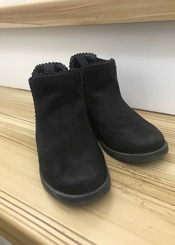 H&M Siyah Süet Dolgu Topuklu Çocuk bot - Görsel 2