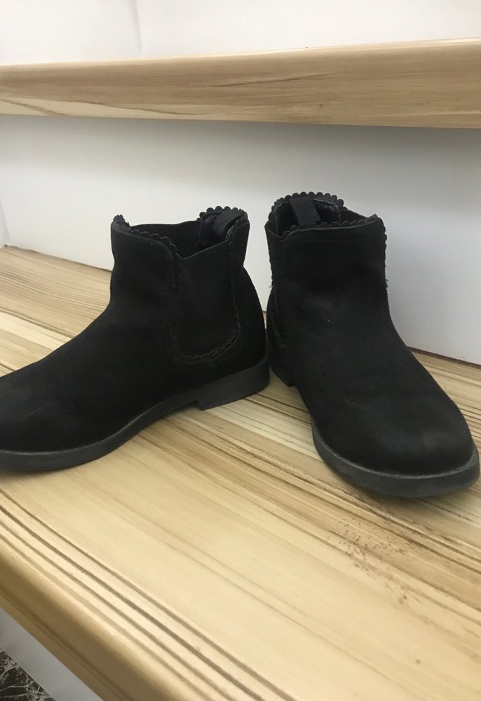 H&M Siyah Süet Dolgu Topuklu Çocuk bot - Görsel 3