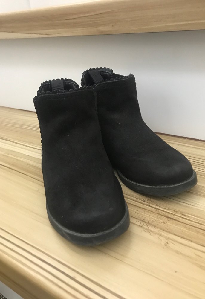 H&M Siyah Süet Dolgu Topuklu Çocuk bot - Görsel 2