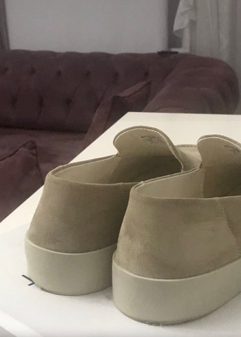 Orijinal Zara Bej Süet Erkek Loafer Ayakkabı - Görsel 8