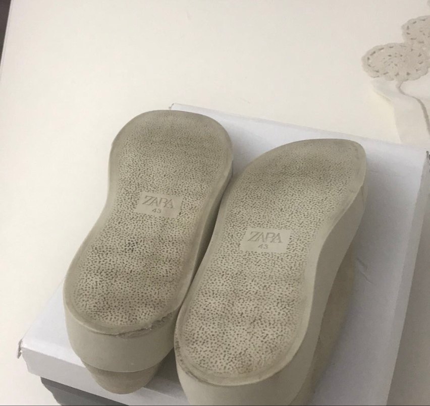 Orijinal Zara Bej Süet Erkek Loafer Ayakkabı - Görsel 3