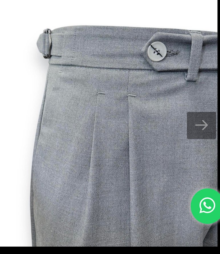 Erkek Gri Pileli Old Money Kumaş Pantolon - Görsel 2