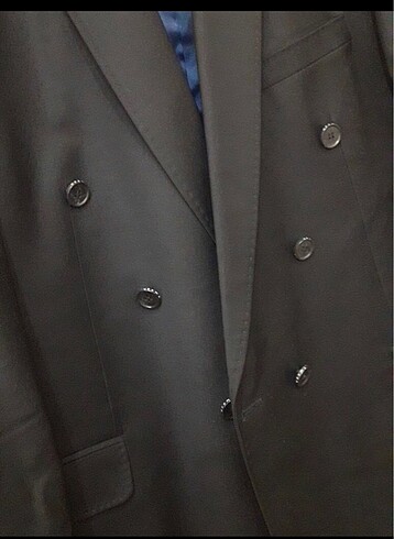 Yünlü, Premium, Tween Marka Erkek Kruvaze Ceket - Görsel 2