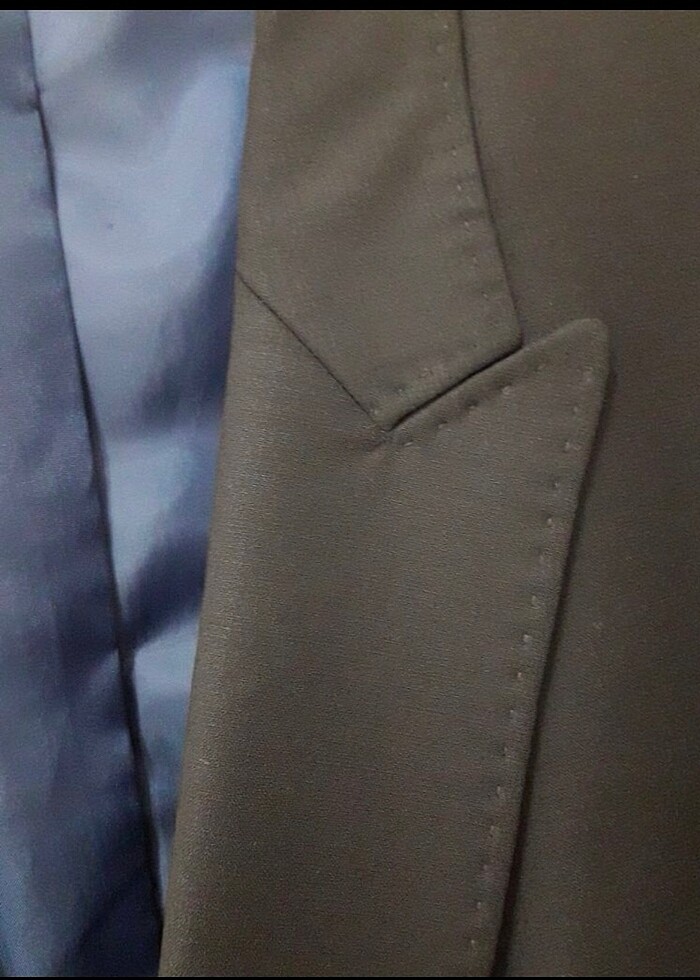 Yünlü, Premium, Tween Marka Erkek Kruvaze Ceket - Görsel 3