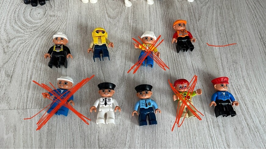 Diğer Lego duplo uyumlu çeşitli figürler