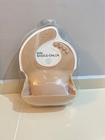 OiOi Oioi basic silikon mama önlüğü bej