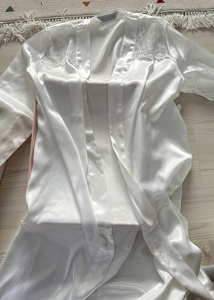 Nurteks saten gecelik - Görsel 3