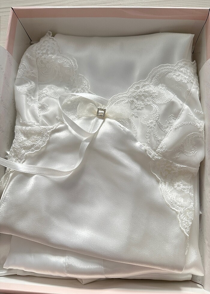 Nurteks saten gecelik - Görsel 2