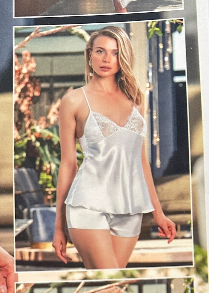 Nurteks saten gecelik - Görsel 5