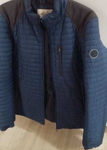 3xl Beden Erkek Lacivert Midi Mont Fermuarlı