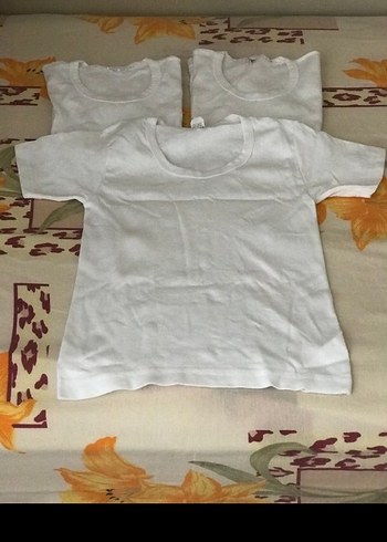Beyaz Çocuk Atlet 3'lü Paket