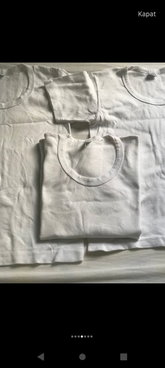 Beyaz Çocuk Atlet 3'lü Paket - Görsel 4