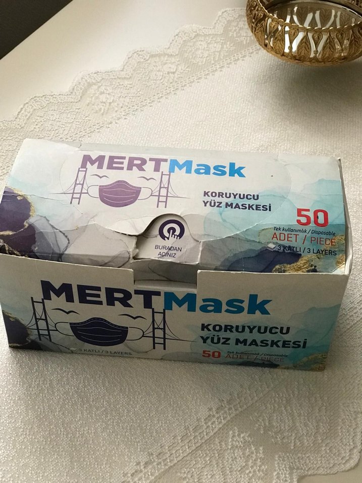 MERTMask Koruyucu Yüz Maskesi 50'li - Görsel 3