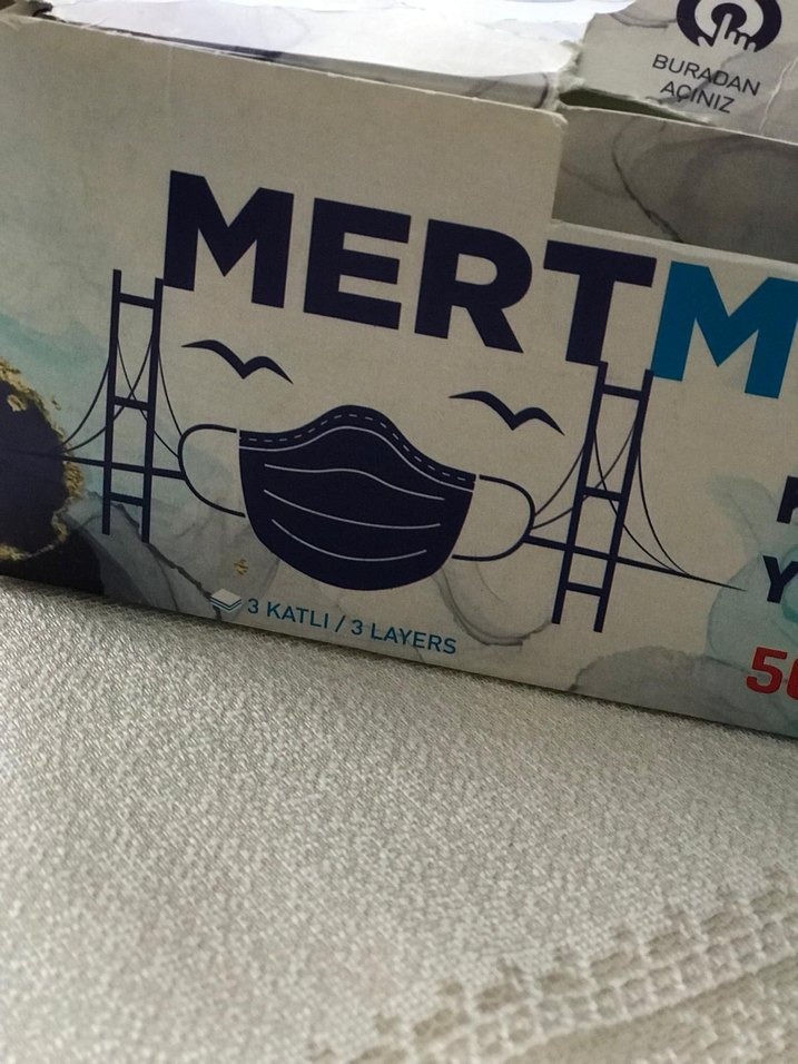 MERTMask Koruyucu Yüz Maskesi 50'li - Görsel 2