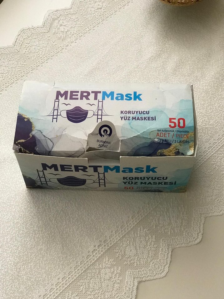 MERTMask Koruyucu Yüz Maskesi 50'li - Görsel 4