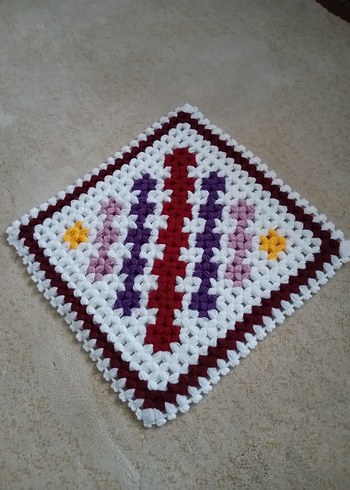 Renkli Örgü Banyo lifi - Görsel 3