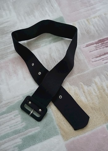 Siyah Süet Kemer, Minimalist Gotik Tarz hiç kullanılmadı