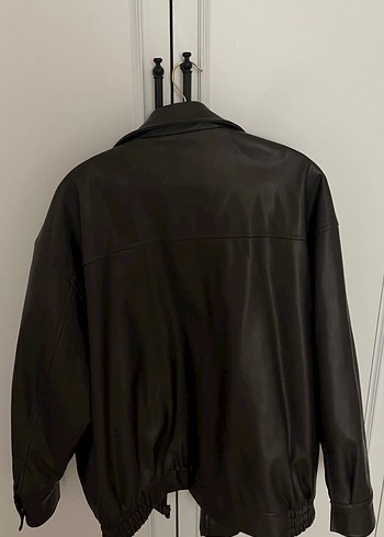 Stradivarius Deri Kadın Ceket - Görsel 5