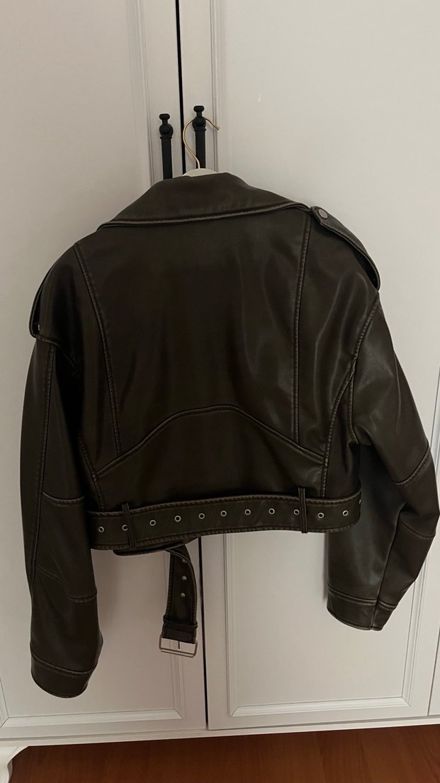 Zara Deri Ceket - Görsel 4