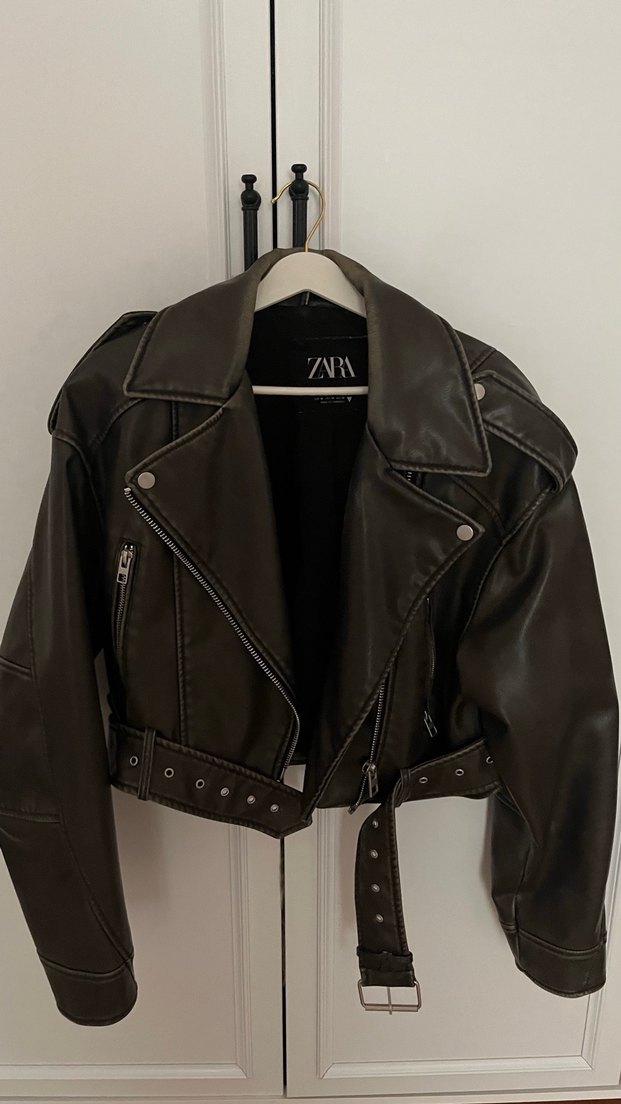 Zara Deri Ceket - Görsel 3