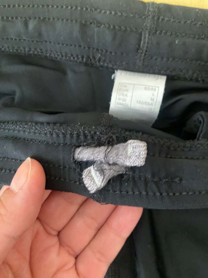 Siyah Elastik Biker Spor Şortu - Görsel 3