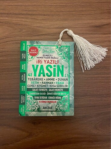 Yasin kitabı diğer surelerde vardır iri yazılıdır