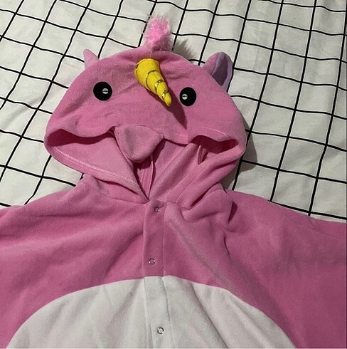 universal Beden pembe Renk Unicorn Kostüm/Gecelik/Tulum
