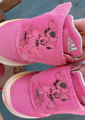 Kız Çocuk Pembe Adidas Velcro Spor Ayakkabı - Görsel 5