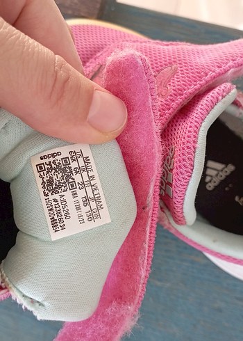 Kız Çocuk Pembe Adidas Velcro Spor Ayakkabı - Görsel 4