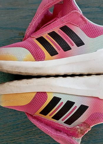 Kız Çocuk Pembe Adidas Velcro Spor Ayakkabı - Görsel 3