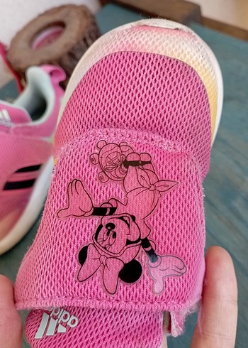 Kız Çocuk Pembe Adidas Velcro Spor Ayakkabı - Görsel 2