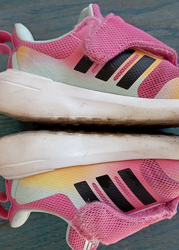 Kız Çocuk Pembe Adidas Velcro Spor Ayakkabı - Görsel 7