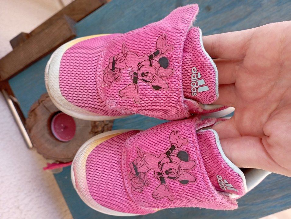 Kız Çocuk Pembe Adidas Velcro Spor Ayakkabı - Görsel 5