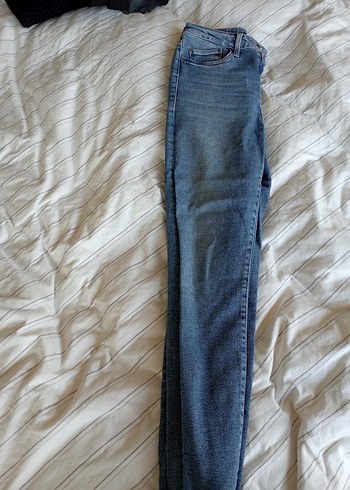 Gri Mavi Midi Kot Pantolon - Görsel 4