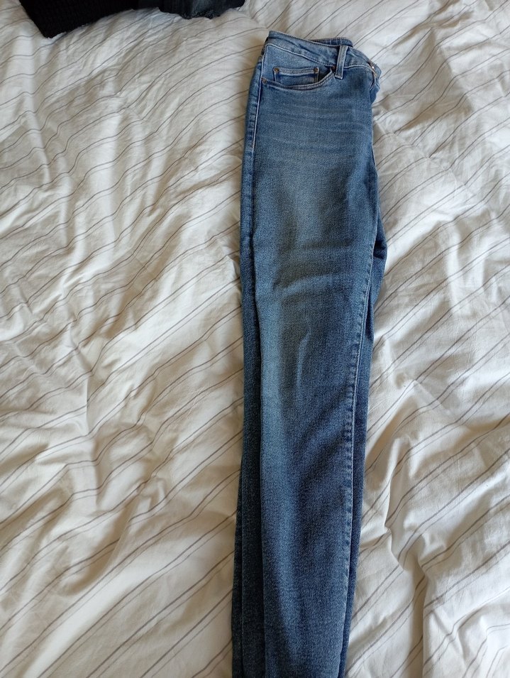 Gri Mavi Midi Kot Pantolon - Görsel 4