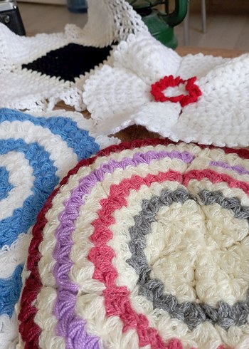 Renkli Örgü Banyo Süngeri - Görsel 4