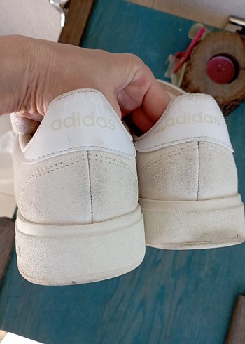 Gri Süet Kadın Spor Ayakkabı orijinal adidas - Görsel 11