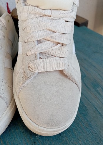 Gri Süet Kadın Spor Ayakkabı orijinal adidas - Görsel 8