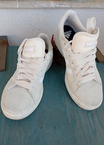 Gri Süet Kadın Spor Ayakkabı orijinal adidas - Görsel 7