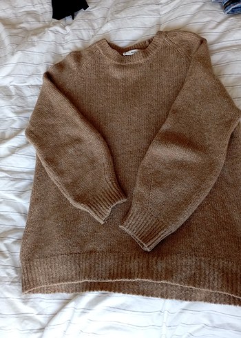 Bej Kadın Örme Salaş Kazak - Görsel 6