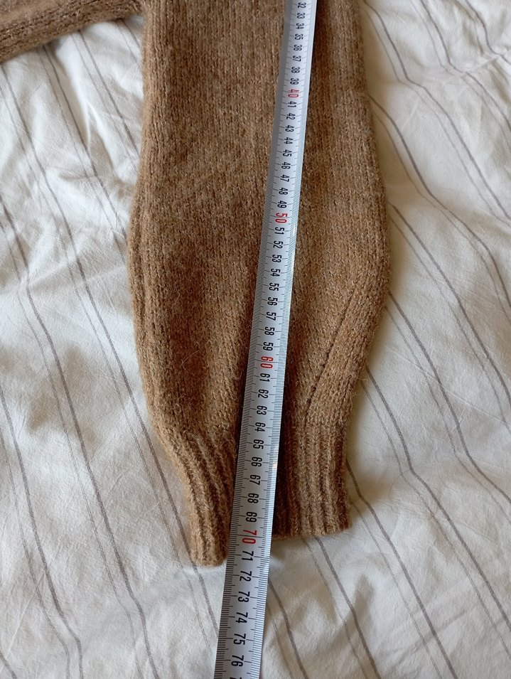 Bej Kadın Örme Salaş Kazak - Görsel 3