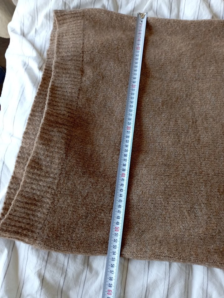 Bej Kadın Örme Salaş Kazak - Görsel 2