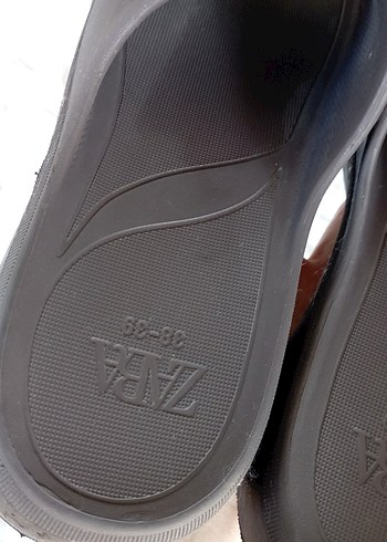 zara Kadın Kahverengi Platform Terlik - Görsel 2