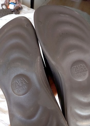 zara Kadın Kahverengi Platform Terlik - Görsel 6