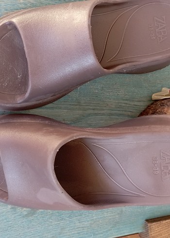 zara Kadın Kahverengi Platform Terlik - Görsel 8