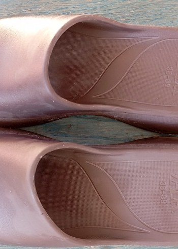 zara Kadın Kahverengi Platform Terlik - Görsel 7