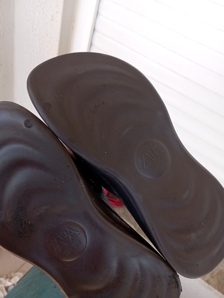 zara Kadın Kahverengi Platform Terlik - Görsel 5