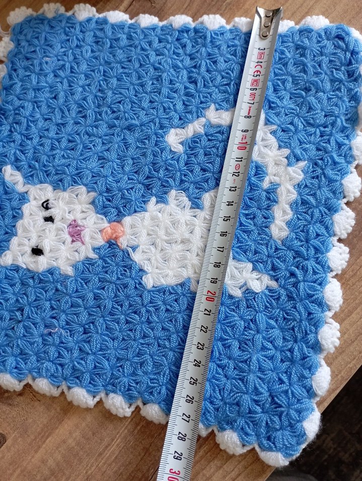 Mavi El Örgüsü Banyo Süngeri - Görsel 3